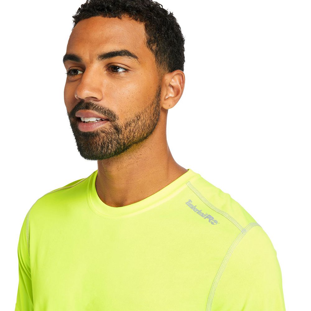 Camisetas Timberland Hombre Pro® Wicking Good Sport Short Sleeve Verde - Chile JFQ-908352